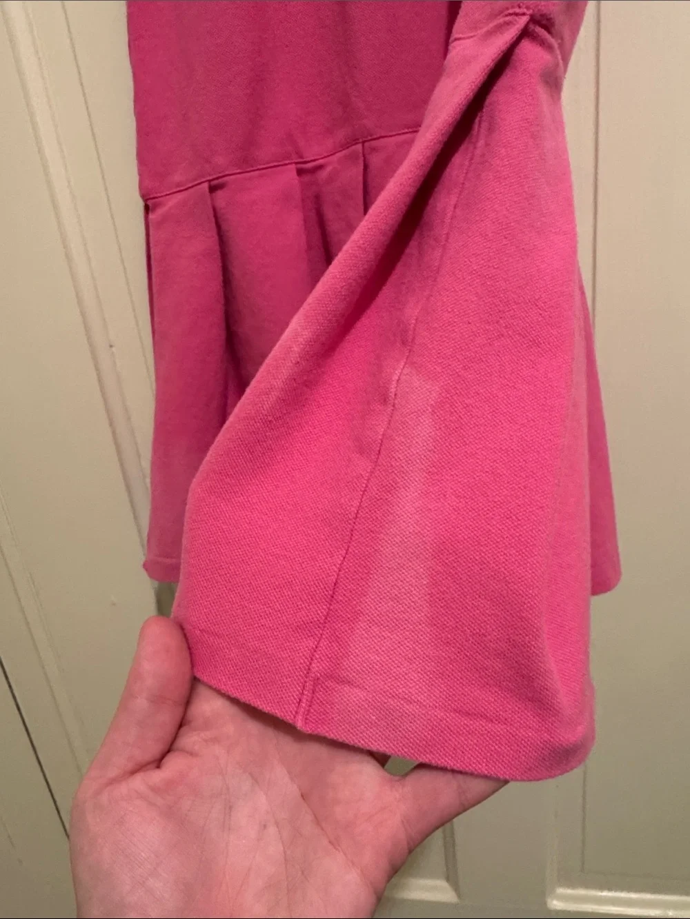 Ralph Lauren Girls' Hot Pink Polo Dress with Embroidered Pony